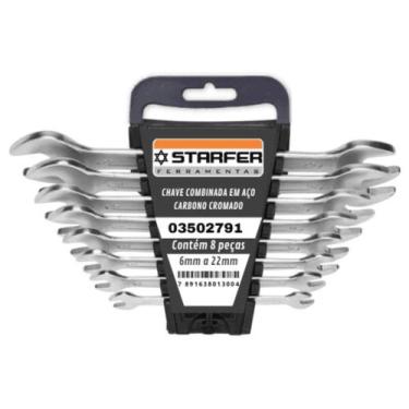 Imagem de Jogo Kit Ferramenta Chave Fiza 6 À 22mm 8 Peças Starfer