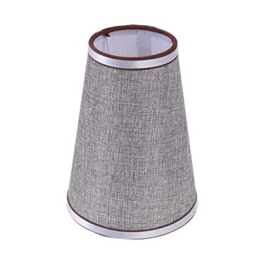 Imagem de Abajures de tecido, capas de lâmpada de linho de policarbonato de tecido, acessórios de cobertura de luz de entrada de hotel para lustres de mesa candeeiro de mesa