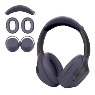 Imagem de Aiivioll WH-1000XM4 Conjunto de 3 capas para fones de ouvido Sony WH-1000XM3, capa de fone de ouvido/capa de fone de ouvido/protetor de almofada de faixa de cabeça, à prova de suor, acessórios para
