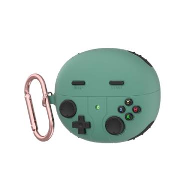 Imagem de SKPY Capa fofa compatível com Huawei FreeClip com chaveiro, desenho animado de silicone macio 3D, console de jogos, capa protetora à prova de choque para FreeClip para mulheres e homens