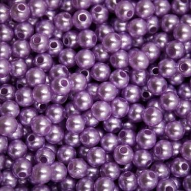 Imagem de PÉROLA DE ABS LISA Nº 05 20G PEROLA 5MM - LADEIRA BIJUTERIAS, LILÁS ES