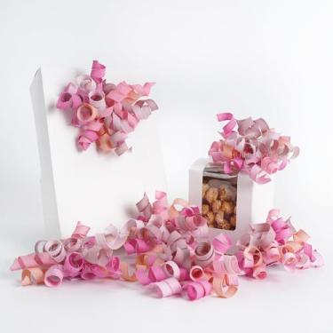 Imagem de Laços de embrulho para presentes HUIHUANG Dusty Pink & Rose, 6 unidade