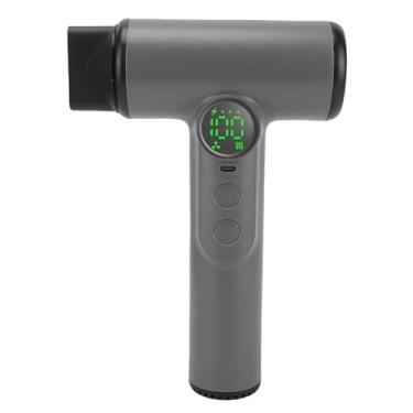 Imagem de Asixxsix Secador de Cabelo Sem Fio 30000rpm, 15600mAh Recarregável Secador de Cabelo Com 100 Configurações de Calor e Velocidade, Tela Digital Grande e Função de Memória (Cinza escuro)