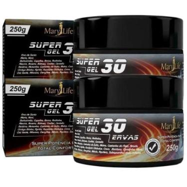 Imagem de Super Gel 30 Ervas 250g Mary Life Kit 2 Potes