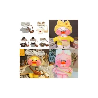 Imagem de Brinquedo de pelúcia Lalafanfan Duck 30cm com acessórios - Lightbek Of