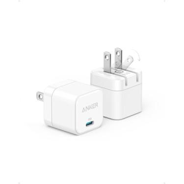 Imagem de USB C Charger, Anker 2-Pack Fast Charger with Foldable Plug, PowerPort III 20W Cube Charger for iPhone 15/15 Plus/15 Pro/15 Pro Max/14, Galaxy, Pixel 4/3, iPad/iPad Mini, and More(Cable not Included)