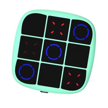 Imagem de Milageto Jogo de Tabuleiro de Elétrico XO Games, Brinquedo de Mesa Clássico Decorativo para Crianças, Adultos, Crianças, Presentes de Feriado, Mesa, Sal, Verde