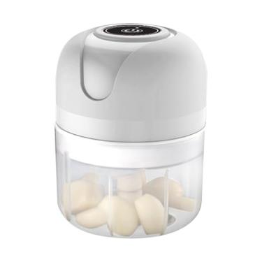 Imagem de Rrlihjgu Cortador de Legumes - Processador de Alho com Recarga USB para Cozinha - Processador de Alimentos Portátil para Carne Chili Cebola Frutas Nozes Picadas | Alho e Cebola Picados