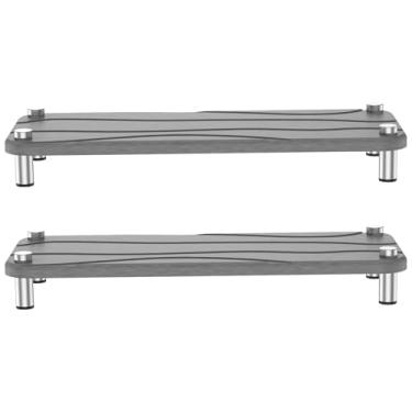 Imagem de Bandeja de pedra de secagem organizadores de pia de secagem instantânea sólida bandeja de pedra absorvente de água que mantém a bandeja de água seca para banheiro (cinza escuro, 2)