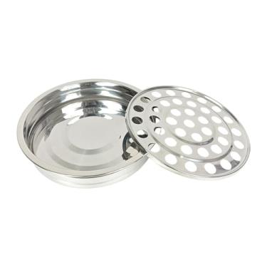 Imagem de Fxzqgnh Bandeja de Comunhão, Porta-copos de Comunhão, Empilhável, aço Inoxidável, Decoração de Mesa, Bandeja de Servir para Festas, Eventos, Festivais, 40 Buracos
