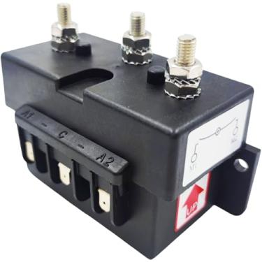 Imagem de SPJIUQI 12 V 3 fios tripolar 6000W Max Heavy Duty Reverse Solenóide Dual Direction caixa de controle apto para âncora molinete barco marinho guincho elétrico empilhadeiras máquinas de construção