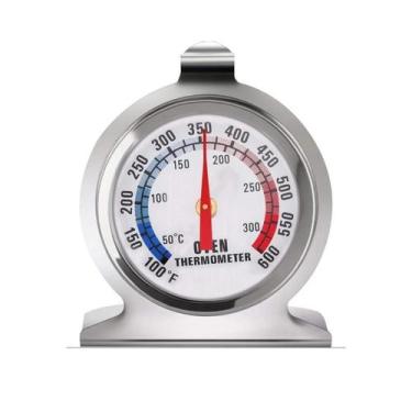 Imagem de Termômetro de forno para cozinha de alimentos 50-300 C em aço inoxidáv