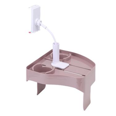 Imagem de HEEPDD Bandeja de Mesa de Hidromassagem, Abdominais à Prova d'água Com Suporte de Xícara e Suporte de Telefone Feito para Spa e Uso à Beira da Piscina