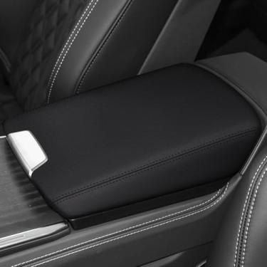 Imagem de faccaibbg Protetor de apoio de braço de carro para console central almofadas de couro 2019 2020 2021 2022 2023 2024 2025 para Audi A6 protetor de apoio de braço console central protetor de caixa de