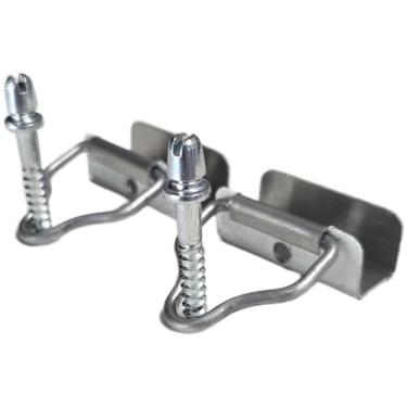 Imagem de Trava de proteção inferior de tela para janela, 1,7 cm (7/40.6 cm), branco (pacote com 20) com parafusos