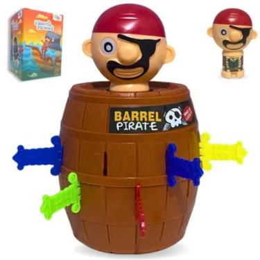 Imagem de Barril do Pirata Brinquedo Infantil Educativo Em Estoque - Atena