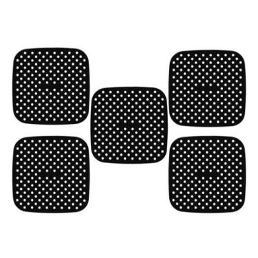 Imagem de kit 5 Protetores Quadrados Tapete Silicone Fogão Indução 19 cm Almofad