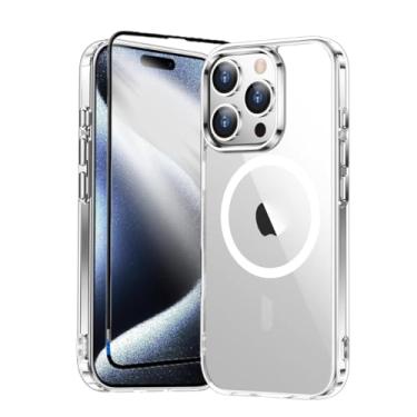Imagem de Capa Capinha Case Magnética Carregamento por Indução E Película de Vidro 3d Para iPhone (iPhone 15 Pro Max)