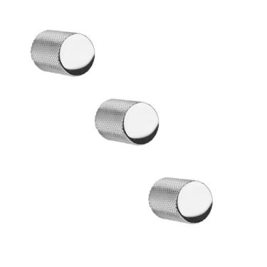 Imagem de Kit 3 Puxador Bali Granado Ponto Cromado Cr Zen Design