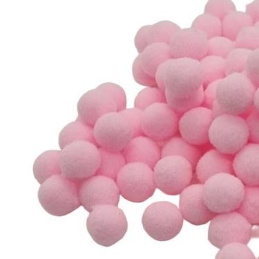 Imagem de Pompom poliéster 10mm para Laços Tiaras Roupas e Artesanatos com 100 u