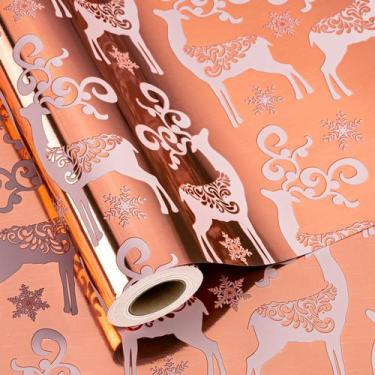 Imagem de Papel de embrulho MAYPLUSS Rose Gold 43x10 m Mini Roll
