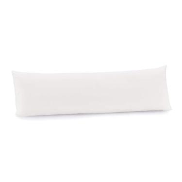 Imagem de Fronha Body Pillow Algodão Lux 200F Básica - Branco - 40cm x 1,30m