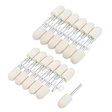 Imagem de Cabeça de moagem com roda de polimento esférico de feltro de lã com haste de 1/8 polegada da Uxcell, a18122900ux0522, 12mm