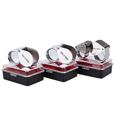 Imagem de Conjunto de Lupa – Dupla 10x+20x, 10x, 30x, 3 peças