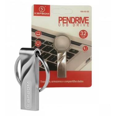 Imagem de Pendrive Chaveiro 32GB Unidade Flash USB de Alta Velocidade USB KA-G-32 / AL-8U-32. A escolha ideal para quem busca praticidade e eficiência no armazenamento e transferência de dados.