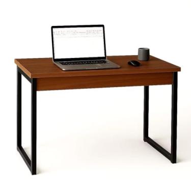 Imagem de Escrivaninha para Escritório Office Industrial Quarto Notebook para Estudos 90cm x 75cm (Amadeirado)