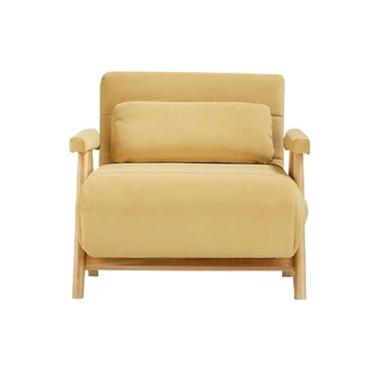 Imagem de Sofá-cama dobrável Sofá-cama conversível, poltrona-cama multifuncional, reclinável para apartamento, dormitório(Yellow)