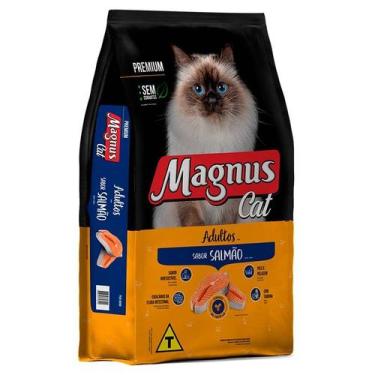 Imagem de Ração Magnus Premium para Gatos Adultos Sabor Salmão 1kg