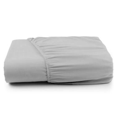 Imagem de Lençol com elástico Algodão avulso Queen - Amora Enxovais, cinza
