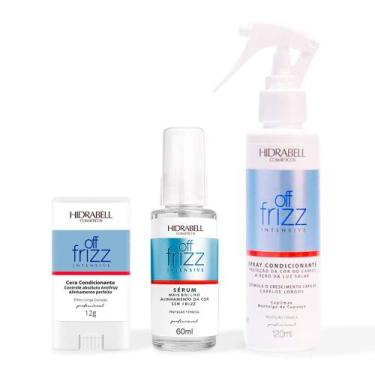 Imagem de Kit Cera Antifrizz 12g, Sérum Reparador de Pontas 60ml e Spray Desfriz
