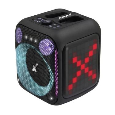 Imagem de Caixa De Som Amplificada Amvox ACA 410 Neon Entrada Usb Cartão SD Led Bluetooth 410W Bivolt