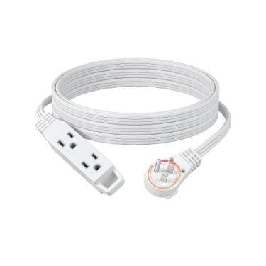 Imagem de Cabo de alimentação DEWENWILS SPT-3 Flat Plug 4,5 m 13A 125V branco