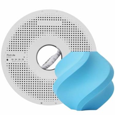Imagem de Filamento Bambu Lab para Impressora 3D PLA LITE - Cyan - Com carretel reutilizável - 1,75mm - 1kg