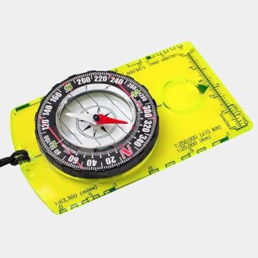 Imagem de Bússola profissional de caminhada e acampamento para navegação ao ar livre e mochilão