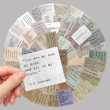 Imagem de 120 peças/conjunto de adesivos vintage de frases motivacionais para scrapbook faça você mesmo, geladeira, laptop, telefone, citações inspiradoras e famosas decalques