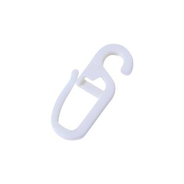 Imagem de Ferramenta deslizante para cortinas gerais anel de pendurar cortina de plástico decoração gancho especial acessórios de cortina branca (2)