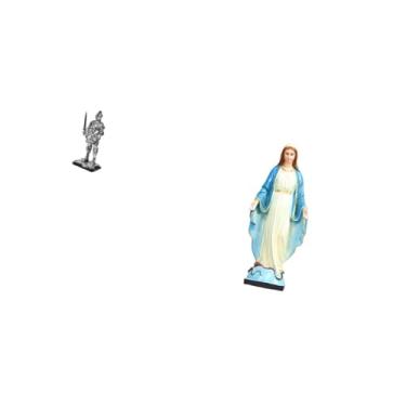 Imagem de Fenteer Escultura de Cavaleiro, Ornamento de Mesa Vintage Que Mistura Cavalheirismo E Serenidade para Entrada, Estante, Mesa de Escritório, Decoração