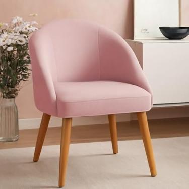 Imagem de kIT 2 Cadeira Lua Decorativa Poltrona Lua Sala de Estar Salão Quarto Estética Decoração Recepção(KIT 2 LUA ROSA)