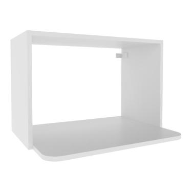 Imagem de Nicho Aéreo De Cozinha Em Mdf Para Micro-ondas 60cm Multimóveis Cr20435 Branco