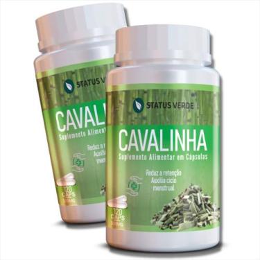 Imagem de 2 Potes Cavalinha Puro Natural Kit 240 Cáps de 500mg - Suplemento Natu