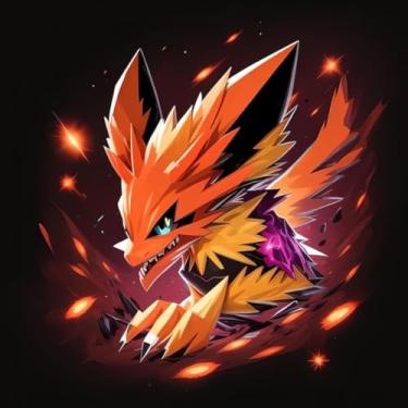 Imagem de Adesivo de Parede Anime Monstros Fofinhos Decorativo Infantil - Estilo Vetorial Colorido 40x40cm