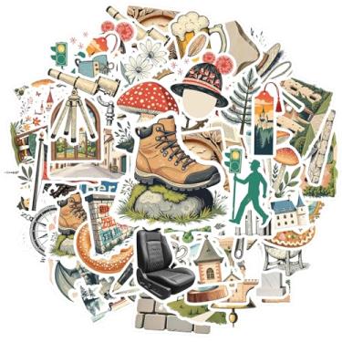 Imagem de 70 peças Alemanha Tour Arquitetura Marcos Cultura Adesivos Brinquedo DIY Adesivos Vintage Viagem Pacote de Adesivos para Laptop Bagagem Scrapbook Diário Adesivo Notebook Bagagem Copo Celular