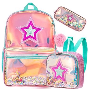 Imagem de Mochila infantil Meetbelify, fofa, para escola primária, com lancheira, para meninas, estudantes, Medium, Clássico