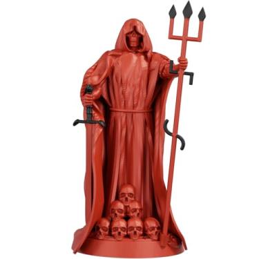 Imagem de Estátua Exu Caveira Imagem Umbanda Candomblé - Versão 2 (Cor Sanguis Obscurus)