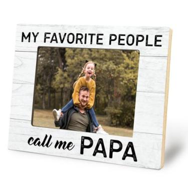 Imagem de UNCDLV Porta-retratos para papai, My Favorite People Call Me Papa, presentes para papai, presentes de filha e filho, avô, 12 x 18 cm