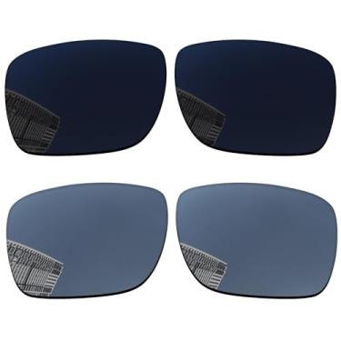 Imagem de Acefrog Lentes de reposição polarizadas de 1,5 mm para óculos inteligentes Ray-Ban Meta Wayfarer (Gen 2) RW4012 de 50 mm, material atualizado, resistente a impactos - titânio preto e prateado